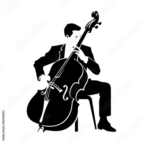 musician silhouette illustration