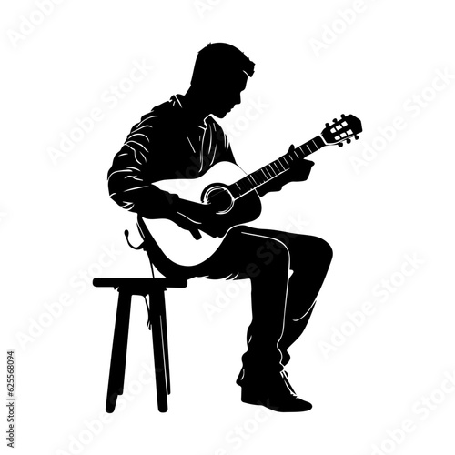 musician silhouette illustration