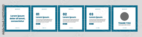 simple carousel or microblog template for social media posts