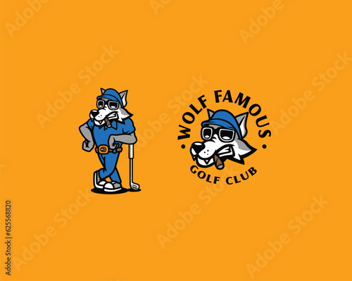 Wolf famous golf club logo