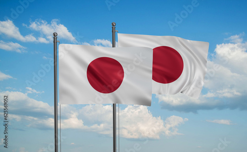 Two Japan flags