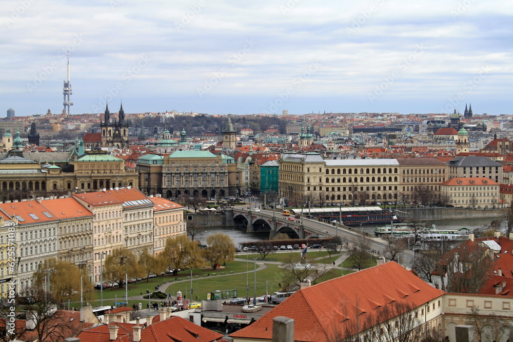 Obraz premium Prague, Czech Republic - 04.11.2013. View of the historical center of the city