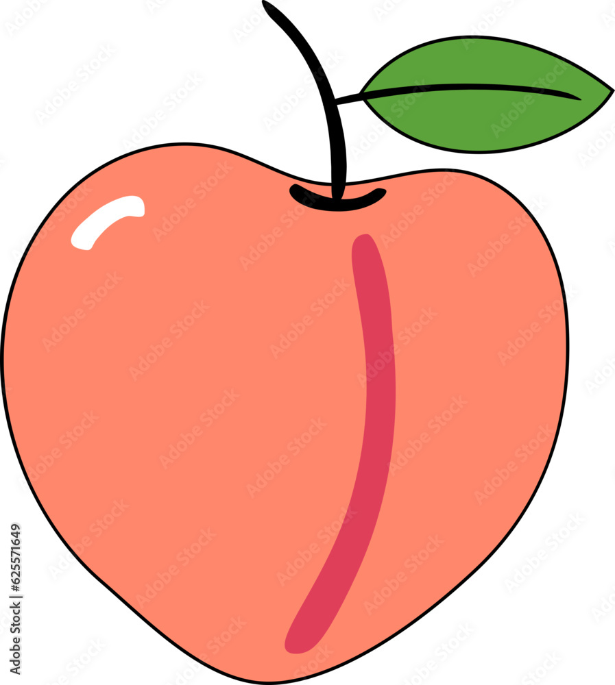 Fototapeta premium Peach Illustration