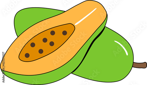Papaya Illustration