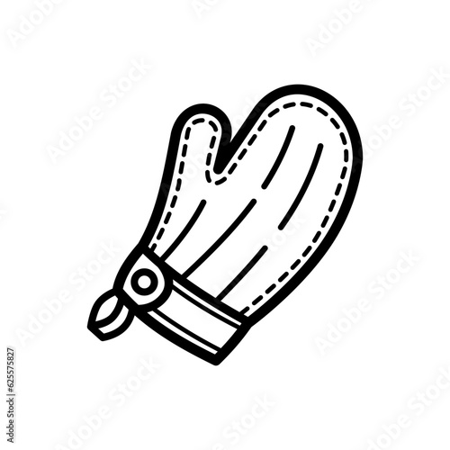 Cooking glove icon design isolated on white background