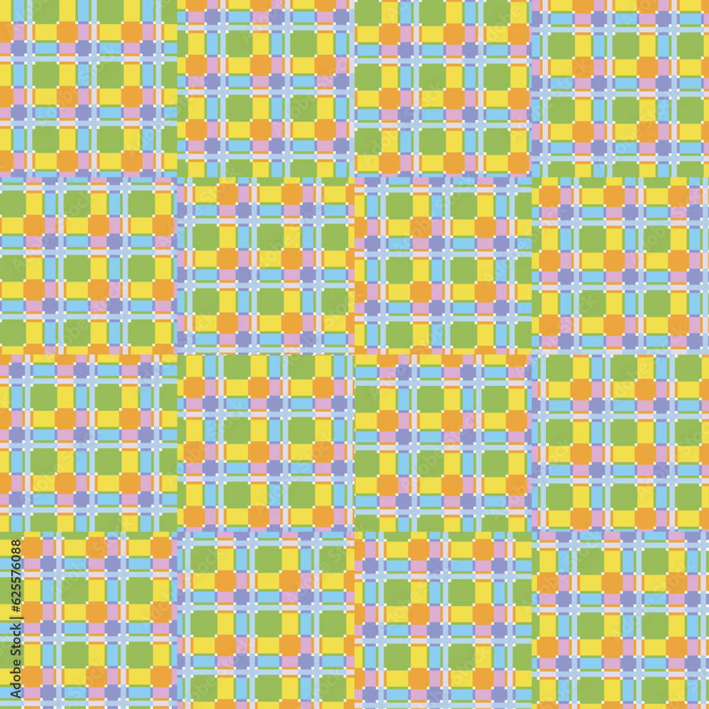 Texture background abstract check textile pattern.geometric tartan vector for wallpaper backdrop fabric garment gift wrapping paper graphic or concept website design. spring summer colours pattern.