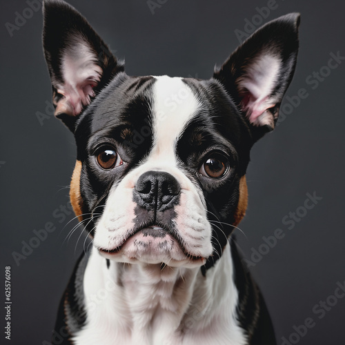 Boston terrier portrait 