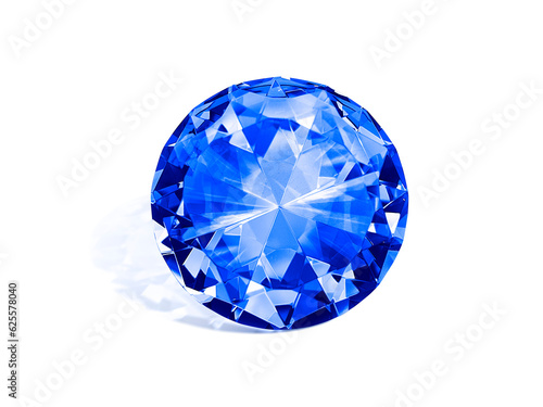 Dazzling diamond blue  transparent background