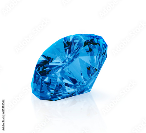 Dazzling diamond blue  transparent background