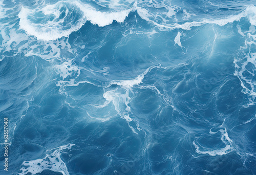 sea water texture, blue water flitting across a cloudy sky 