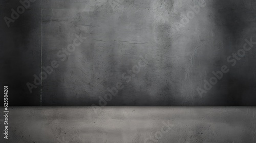 Grunge texture on black background, old vintage wall with painted black boards and grainy