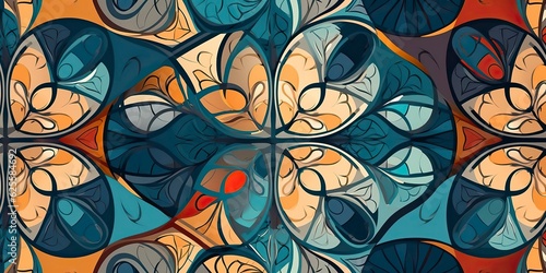 Wallpaper Mural A background with intricate patterns illustration. Torontodigital.ca