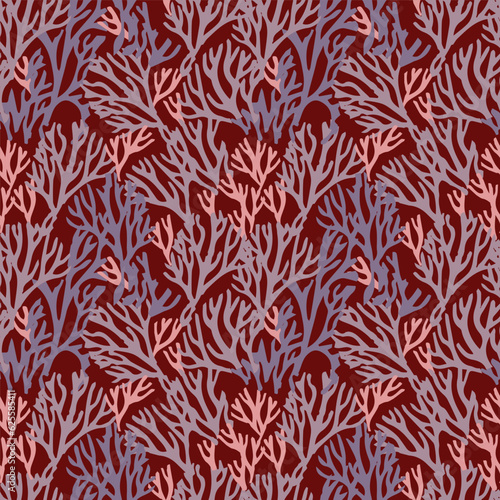 Coral seamless pattern