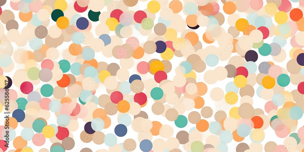 A background filled with light color polka dots illustration