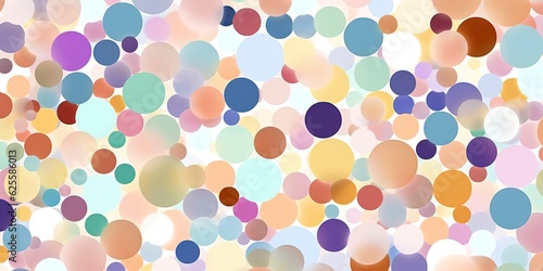 A background filled with light color polka dots illustration © NabilBin