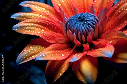 A close-up shot of a flower in full bloom capturing. Beautiful image