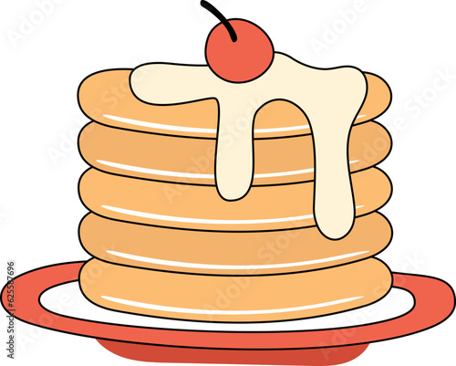 Pancake Illustration
