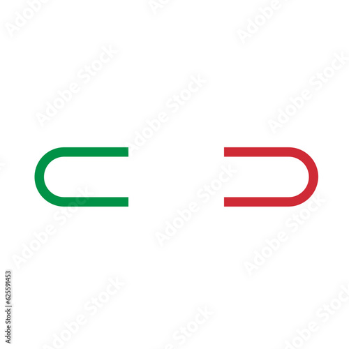 Flag of Italy tricolor icon rounded rectangle ring shape svg vector png