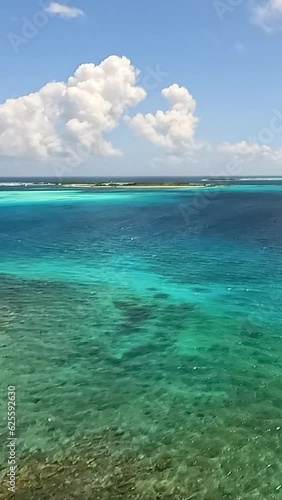 Overhead view of Los Roques National Park, Venezuela