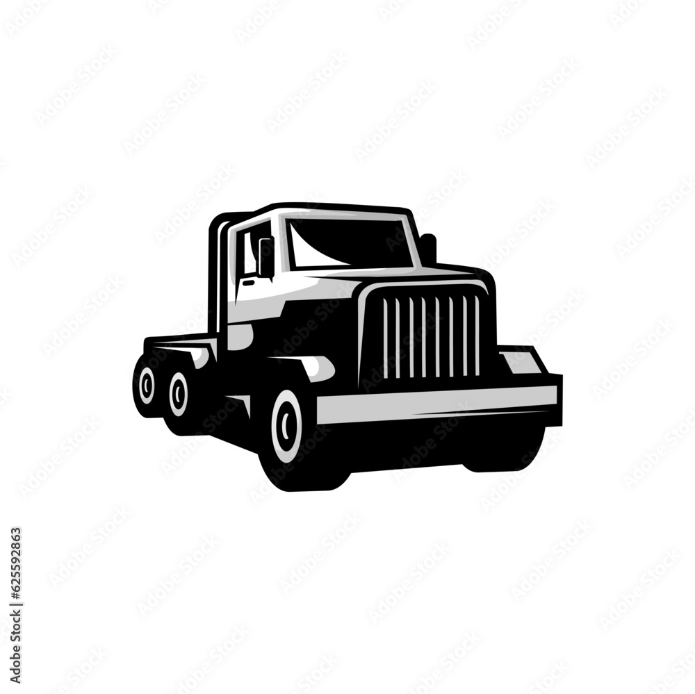 truck transportation vector design on white background
