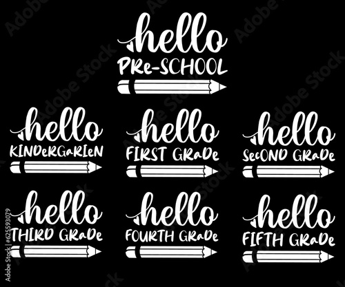 Back To School T shirt Design