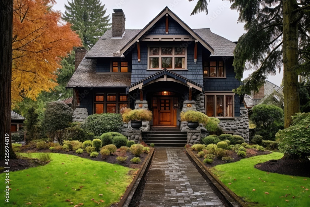 Traditional craftsman style home located in Portland, Oregon.