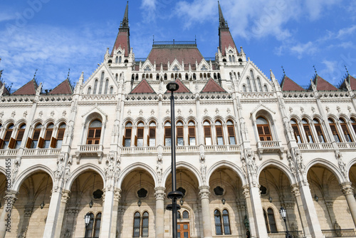 Detail of the Parliament at Budapest in Hungary