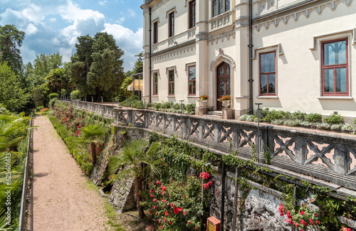 The Castello dal Pozzo, historic resort on Lake Maggiore, located in the village of Oleggio Castello, Verbania, Italy photo