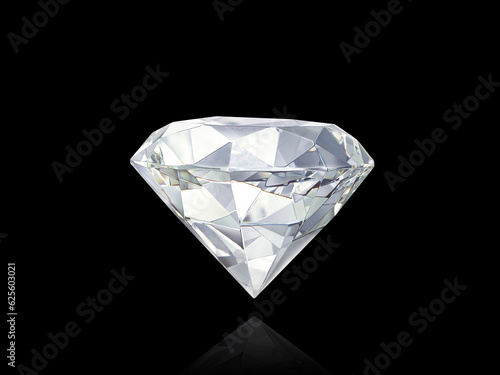 Beautiful diamonds on a black background