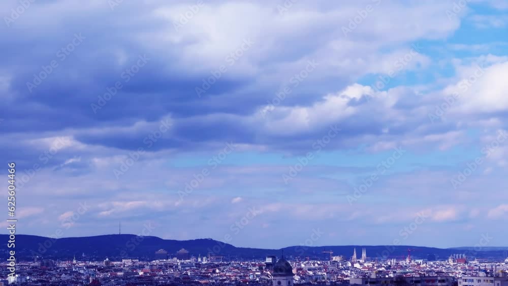 4k Aerial view TimeLapsera Vienna capital city of Austria cityscape skyline 4k Aerial view TimeLapsera Vienna capital city of Austria cityscape skyline
