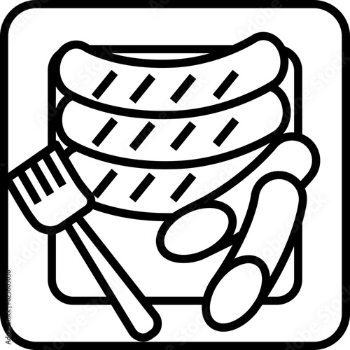 Sausage Outline Icon