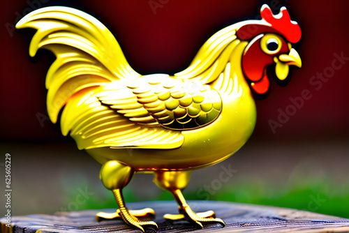 golden chicken2, Generative AI photo