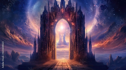 Gateway to Another Universe. Explore the Enchanting Image of a Celestial Portal
