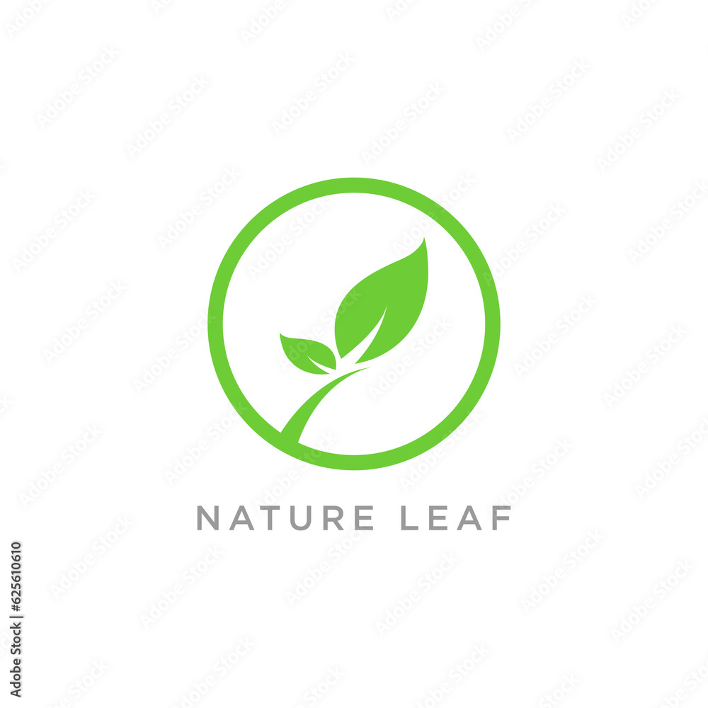 Abstract green leaf logo icon vector design. Landscape, garden, plant, nature and ecology vector logo design. Happy life Logotype Ecology concept icon Abstract green leaf logo icon vector design. Landscape, garden, plant, nature and ecology vector logo design. Happy life Logotype Ecology concept icon