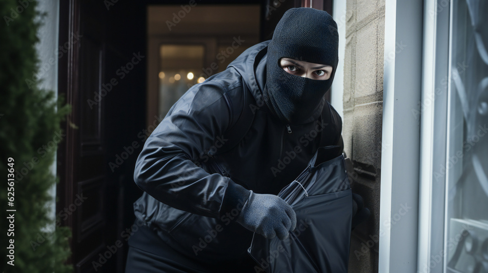 Burglar in mask Burglar in mask