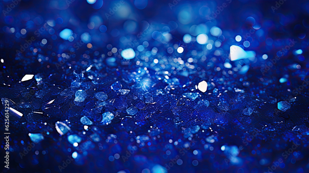 Sapphire glitter bokeh background. Unfocused shimmer royal blue sparkle. Crystal droplets wallpaper Sapphire glitter bokeh background. Unfocused shimmer royal blue sparkle. Crystal droplets wallpaper