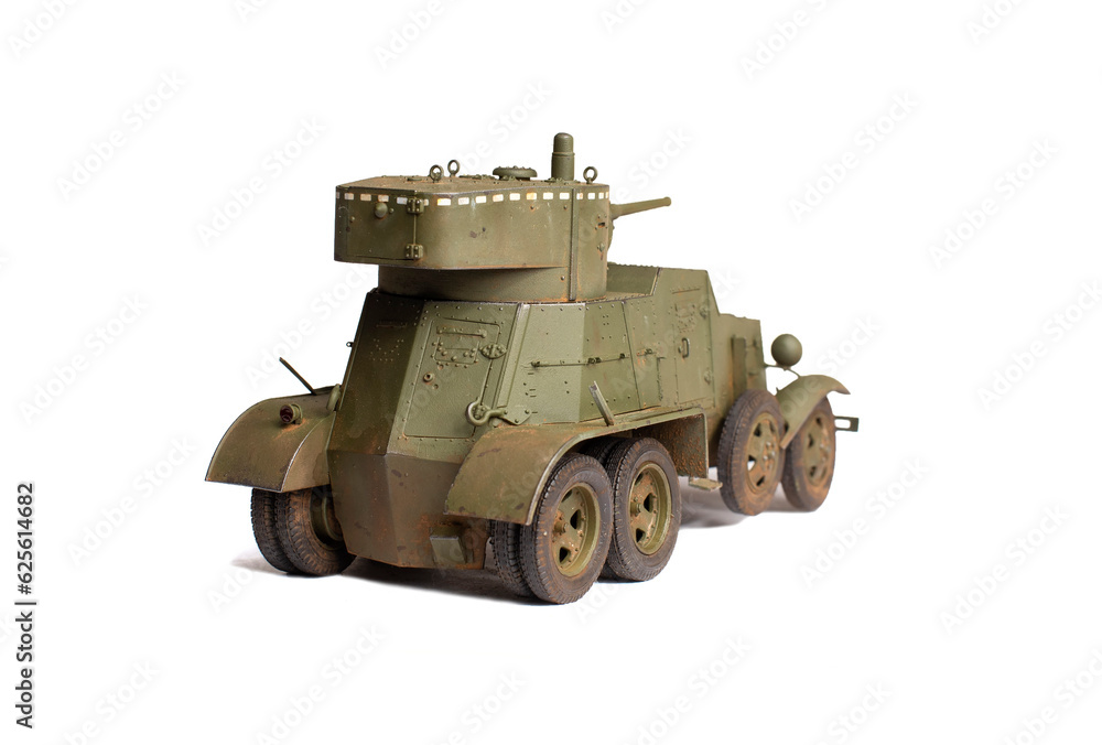 Scale model of old vehicle Scale model of old vehicle