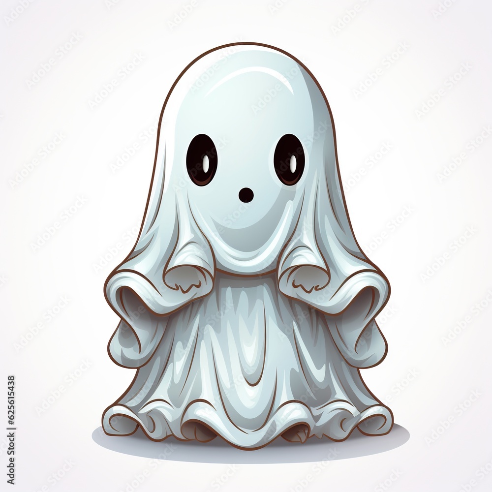 Ghostly Delight: This Cute Ghost Sticker with a Winking Expression Will Melt Hearts and Haunt Spaces with Its Ethereal Charm. Perfect for Festive Fun. Ai generated Ghostly Delight: This Cute Ghost Sticker with a Winking Expression Will Melt Hearts and Haunt Spaces with Its Ethereal Charm. Perfect for Festive Fun. Ai generated