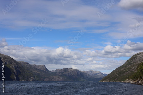 Beautiful landscape of a fjord in Stavanger, Norway © Natalie