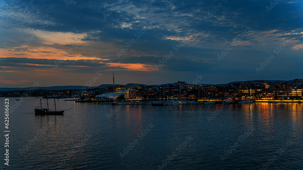 Sonnenuntergang im Oslofjörd Sonnenuntergang im Oslofjörd