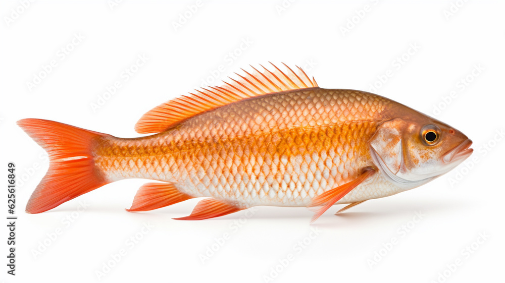 Obraz premium Goldfish isolated on white. Generative AI.
