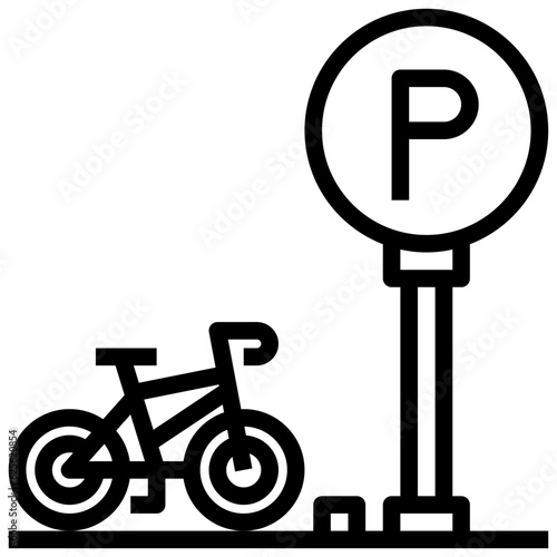 bicycle line icon,linear,outline,graphic,illustration
