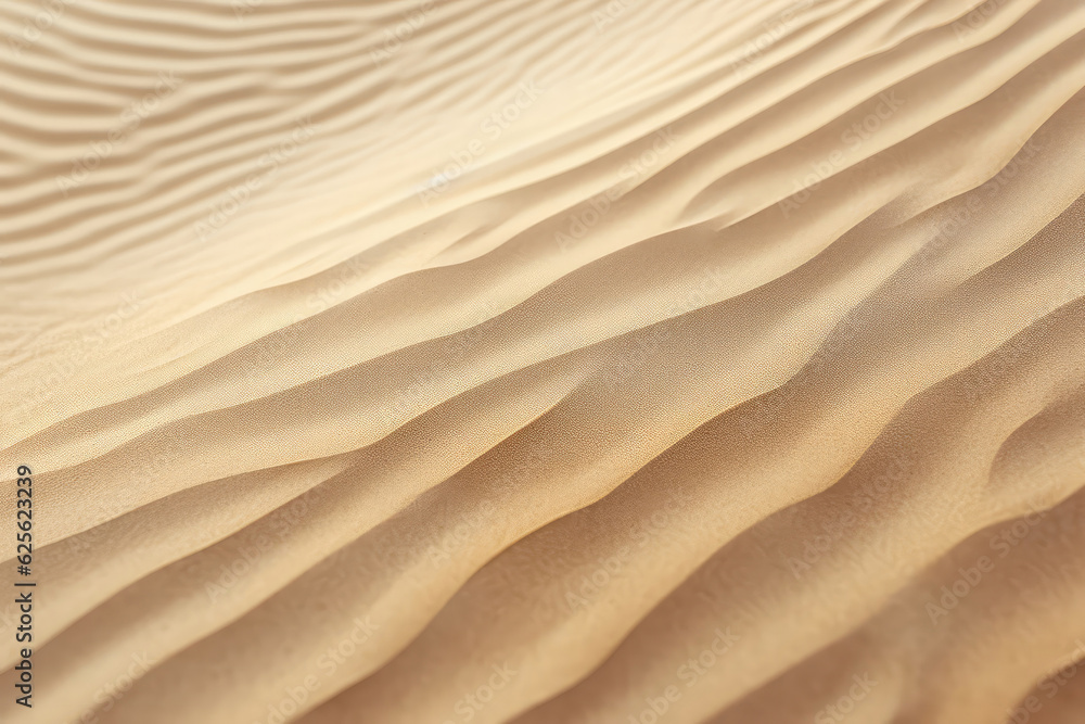 Fine Sand Texture Closeup On Sunny Day. Generative AI Fine Sand Texture Closeup On Sunny Day. Generative AI