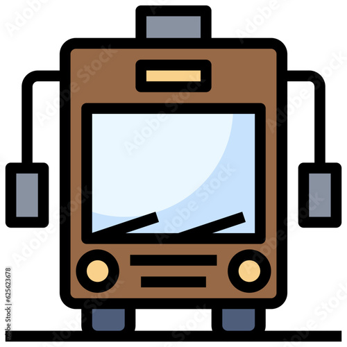 bus line icon,linear,outline,graphic,illustration