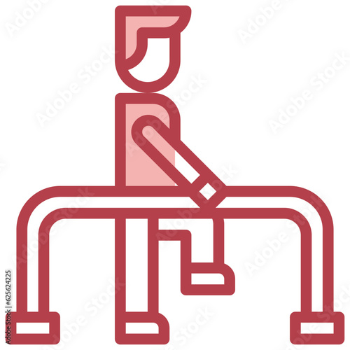 physiotherapy line icon,linear,outline,graphic,illustration