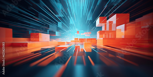 Abstract digital data background. Can be used in the description of network abilities, technological processes, digital storages, science, education, etc.