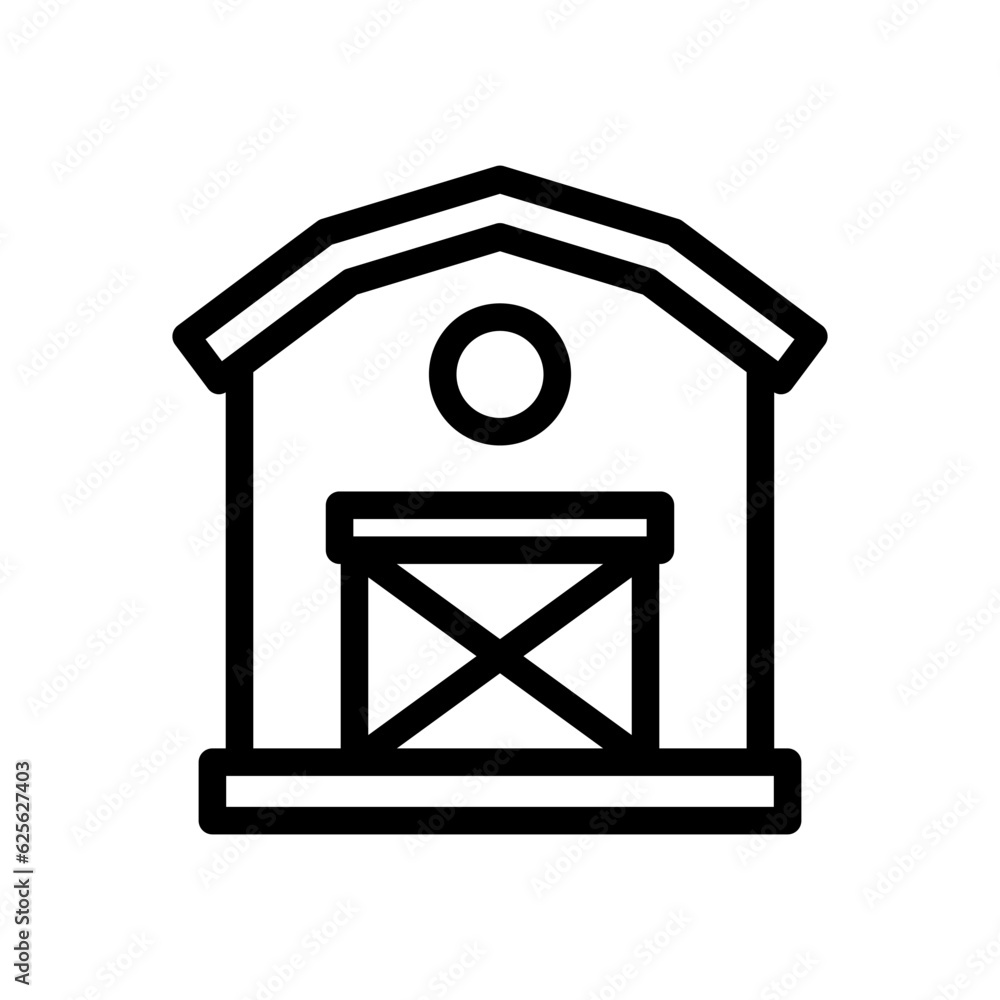 barn line icon illustration vector graphic. Simple element illustration vector graphic, suitable for app, websites, and presentations isolated on white background barn line icon illustration vector graphic. Simple element illustration vector graphic, suitable for app, websites, and presentations isolated on white background
