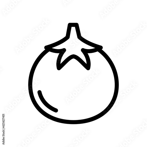 tomato line icon illustration vector graphic. Simple element illustration vector graphic, suitable for app, websites, and presentations isolated on white background