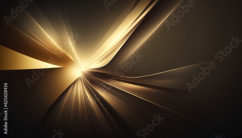 abstract and bright golden background for modern presentations generative ai