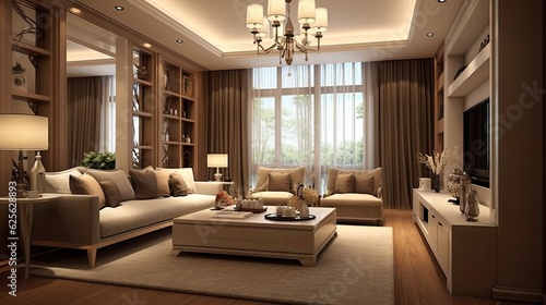 elegant comfortable designed living room